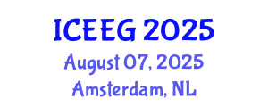 International Conference on Environmental and Engineering Geophysics (ICEEG) August 07, 2025 - Amsterdam, Netherlands