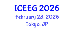 International Conference on Environmental and Engineering Geophysics (ICEEG) February 23, 2026 - Tokyo, Japan