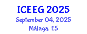 International Conference on Environmental and Engineering Geophysics (ICEEG) September 04, 2025 - Málaga, Spain