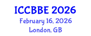 International Conference on Chemical, Biochemical and Biomolecular Engineering (ICCBBE) February 16, 2026 - London, United Kingdom