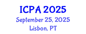 International Conference on Plants Agriculture (ICPA) September 25, 2025 - Lisbon, Portugal
