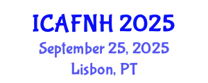 International Conference on Agrilife, Food, Nutrition and Health (ICAFNH) September 25, 2025 - Lisbon, Portugal