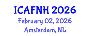 International Conference on Agrilife, Food, Nutrition and Health (ICAFNH) February 02, 2026 - Amsterdam, Netherlands