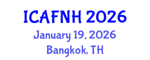 International Conference on Agrilife, Food, Nutrition and Health (ICAFNH) January 19, 2026 - Bangkok, Thailand