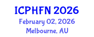 International Conference on Public Health, Food and Nutrition (ICPHFN) February 02, 2026 - Melbourne, Australia
