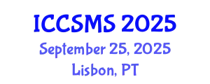 International Conference on Crystallographic, Spectroscopic and Materials Science (ICCSMS) September 25, 2025 - Lisbon, Portugal