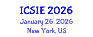 International Conference on Civil, Structural and Infrastructure Engineering (ICSIE) January 26, 2026 - New York, United States