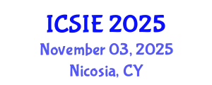 International Conference on Civil, Structural and Infrastructure Engineering (ICSIE) November 03, 2025 - Nicosia, Cyprus