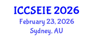 International Conference on Civil, Structural, Environmental and Infrastructure Engineering (ICCSEIE) February 23, 2026 - Sydney, Australia