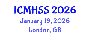International Conference on Management, Humanities and Social Sciences (ICMHSS) January 19, 2026 - London, United Kingdom