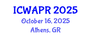 International Conference on Wavelet Analysis and Pattern Recognition (ICWAPR) October 16, 2025 - Athens, Greece