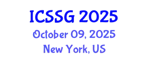 International Conference on Spatial Statistics and Geostatistics (ICSSG) October 09, 2025 - New York, United States