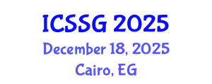 International Conference on Spatial Statistics and Geostatistics (ICSSG) December 18, 2025 - Cairo, Egypt
