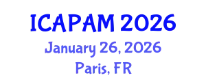 International Conference on Advances in Pure and Applied Mathematics (ICAPAM) January 26, 2026 - Paris, France