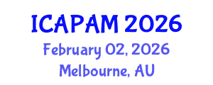 International Conference on Advances in Pure and Applied Mathematics (ICAPAM) February 02, 2026 - Melbourne, Australia