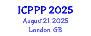International Conference on Pharmaceutics, Pharmacognosy and Pharmacology (ICPPP) August 21, 2025 - London, United Kingdom