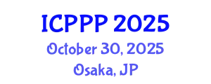 International Conference on Pharmaceutics, Pharmacognosy and Pharmacology (ICPPP) October 30, 2025 - Osaka, Japan