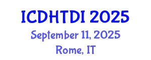 International Conference on Digital Holography and Three-Dimensional Imaging (ICDHTDI) September 11, 2025 - Rome, Italy