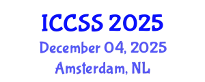 International Conference on Computational Social Science (ICCSS) December 04, 2025 - Amsterdam, Netherlands