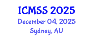 International Conference on Mountain Science and Sustainability (ICMSS) December 04, 2025 - Sydney, Australia