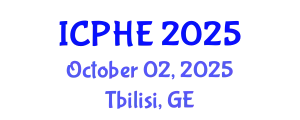 International Conference on Public Health and Environment (ICPHE) October 02, 2025 - Tbilisi, Georgia