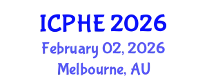 International Conference on Public Health and Environment (ICPHE) February 02, 2026 - Melbourne, Australia