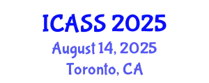 International Conference on Anthropological and Sociological Sciences (ICASS) August 14, 2025 - Toronto, Canada