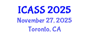 International Conference on Anthropological and Sociological Sciences (ICASS) November 27, 2025 - Toronto, Canada