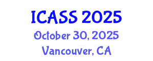International Conference on Anthropological and Sociological Sciences (ICASS) October 30, 2025 - Vancouver, Canada