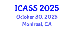 International Conference on Anthropological and Sociological Sciences (ICASS) October 30, 2025 - Montreal, Canada