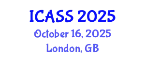 International Conference on Anthropological and Sociological Sciences (ICASS) October 16, 2025 - London, United Kingdom