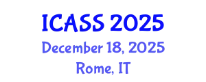 International Conference on Anthropological and Sociological Sciences (ICASS) December 18, 2025 - Rome, Italy