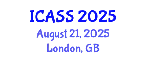 International Conference on Anthropological and Sociological Sciences (ICASS) August 21, 2025 - London, United Kingdom