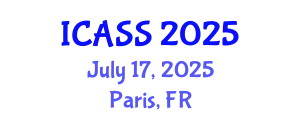 International Conference on Anthropological and Sociological Sciences (ICASS) July 17, 2025 - Paris, France