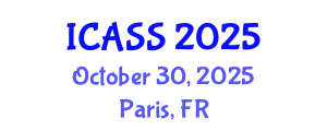 International Conference on Anthropological and Sociological Sciences (ICASS) October 30, 2025 - Paris, France