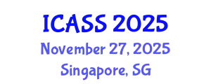 International Conference on Anthropological and Sociological Sciences (ICASS) November 27, 2025 - Singapore, Singapore