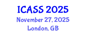 International Conference on Anthropological and Sociological Sciences (ICASS) November 27, 2025 - London, United Kingdom