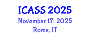 International Conference on Anthropological and Sociological Sciences (ICASS) November 17, 2025 - Rome, Italy