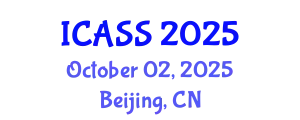 International Conference on Anthropological and Sociological Sciences (ICASS) October 02, 2025 - Beijing, China
