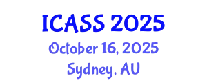 International Conference on Anthropological and Sociological Sciences (ICASS) October 16, 2025 - Sydney, Australia