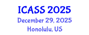 International Conference on Anthropological and Sociological Sciences (ICASS) December 29, 2025 - Honolulu, United States