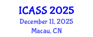 International Conference on Anthropological and Sociological Sciences (ICASS) December 11, 2025 - Macau, China