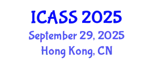 International Conference on Anthropological and Sociological Sciences (ICASS) September 29, 2025 - Hong Kong, China