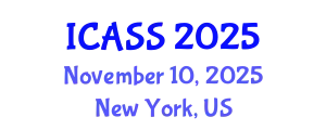 International Conference on Anthropological and Sociological Sciences (ICASS) November 10, 2025 - New York, United States