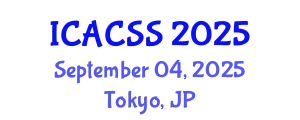 International Conference on Anthropological, Cultural and Sociological Studies (ICACSS) September 04, 2025 - Tokyo, Japan
