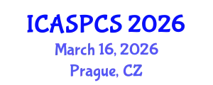International Conference on Anthropology, Sociology, Political and Communication Science (ICASPCS) March 16, 2026 - Prague, Czechia