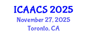 International Conference on Agriculture, Agronomy and Crop Sciences (ICAACS) November 27, 2025 - Toronto, Canada