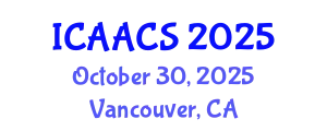 International Conference on Agriculture, Agronomy and Crop Sciences (ICAACS) October 30, 2025 - Vancouver, Canada