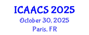 International Conference on Agriculture, Agronomy and Crop Sciences (ICAACS) October 30, 2025 - Paris, France