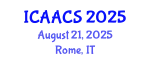 International Conference on Agriculture, Agronomy and Crop Sciences (ICAACS) August 21, 2025 - Rome, Italy